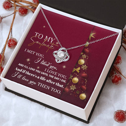 Gift for Soulmate - Love You Then - Love Knot Pendant Necklace