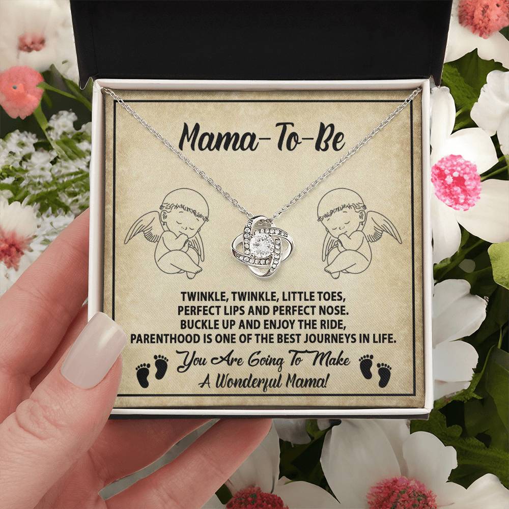 Mama To Be-Enjoy The Ride To My Mom - Love Knot Necklace
