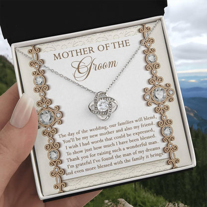 Mother of the Groom Gift New Mother and Friend Love Knot Pendant Necklace