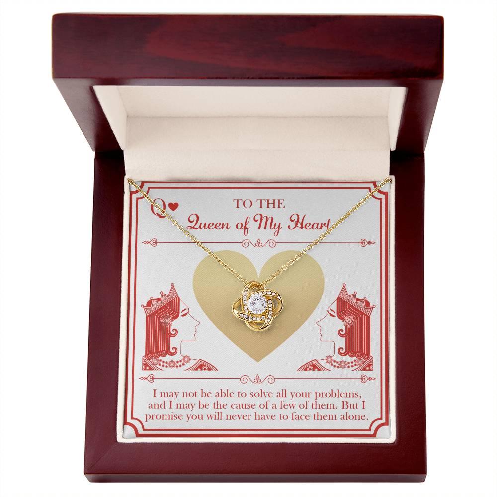 Wife Wedding Day Gift - The Queen - Love Knot Pendant Necklace