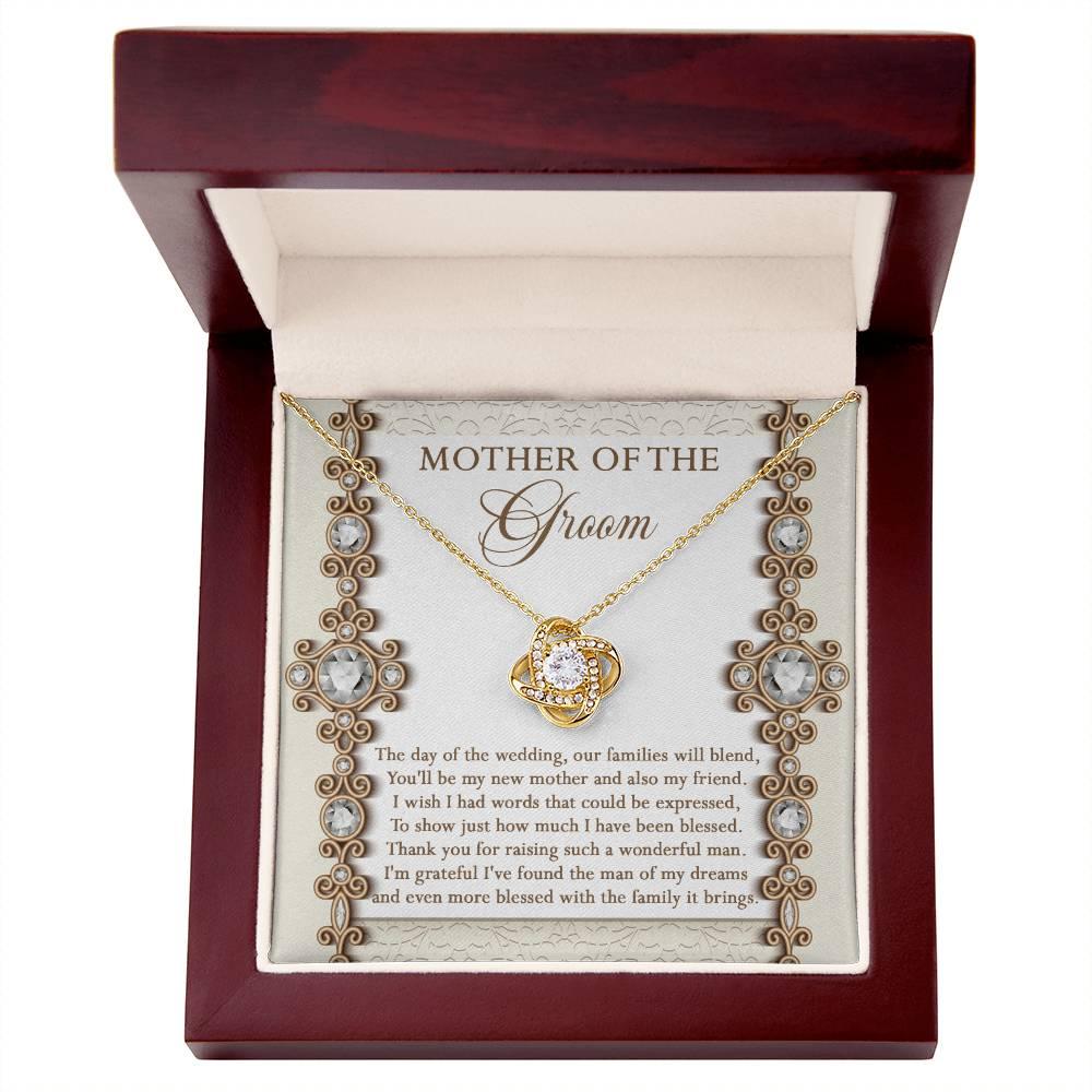 Mother of the Groom Gift New Mother and Friend Love Knot Pendant Necklace