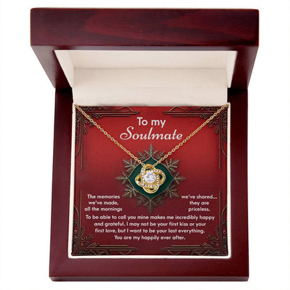 Gift for Soulmate - The Memories - Love Knot Pendant Necklace