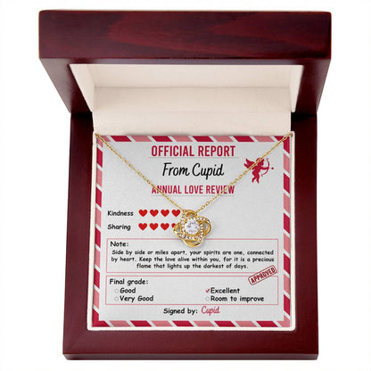 Cupid’s Official Love Report - Love Knot Necklace – A Fun and Heartfelt Valentine’s Day Gift