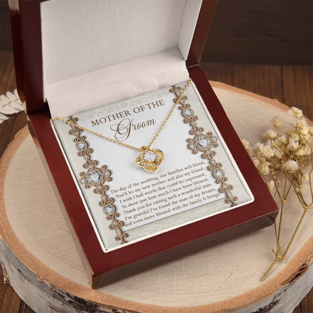 Mother of the Groom Gift New Mother and Friend Love Knot Pendant Necklace