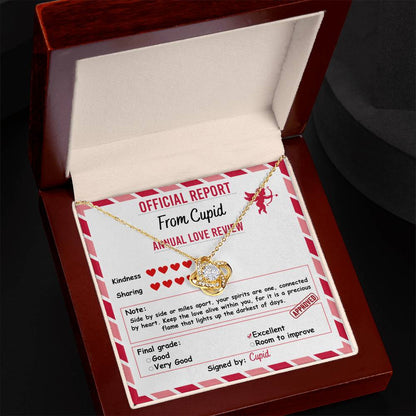 Cupid’s Official Love Report - Love Knot Necklace – A Fun and Heartfelt Valentine’s Day Gift