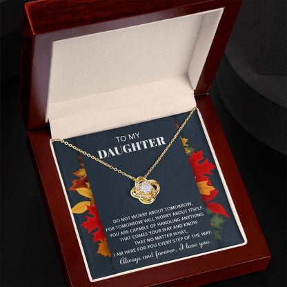 Daughter - Comes Your Way - Love Knot Pendant Necklace