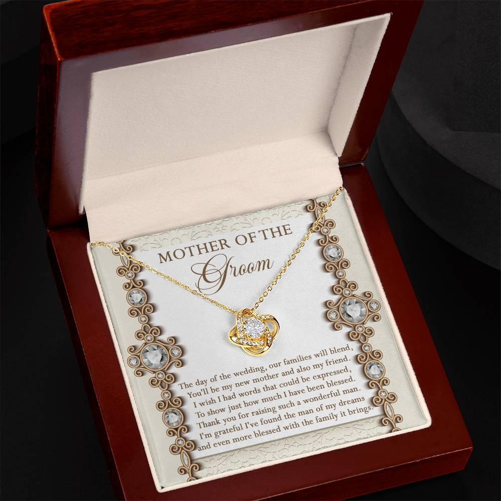 Mother of the Groom Gift New Mother and Friend Love Knot Pendant Necklace