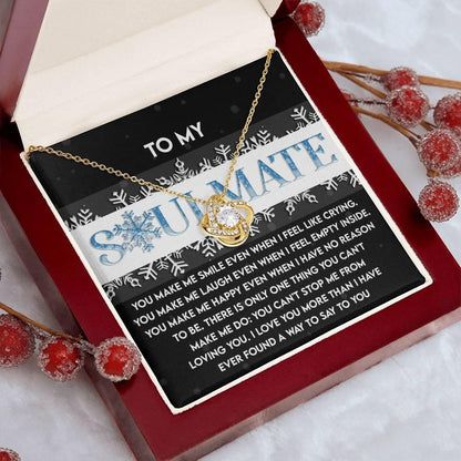 Gift for Soulmate - Loving You - Love Knot Pendant Necklace