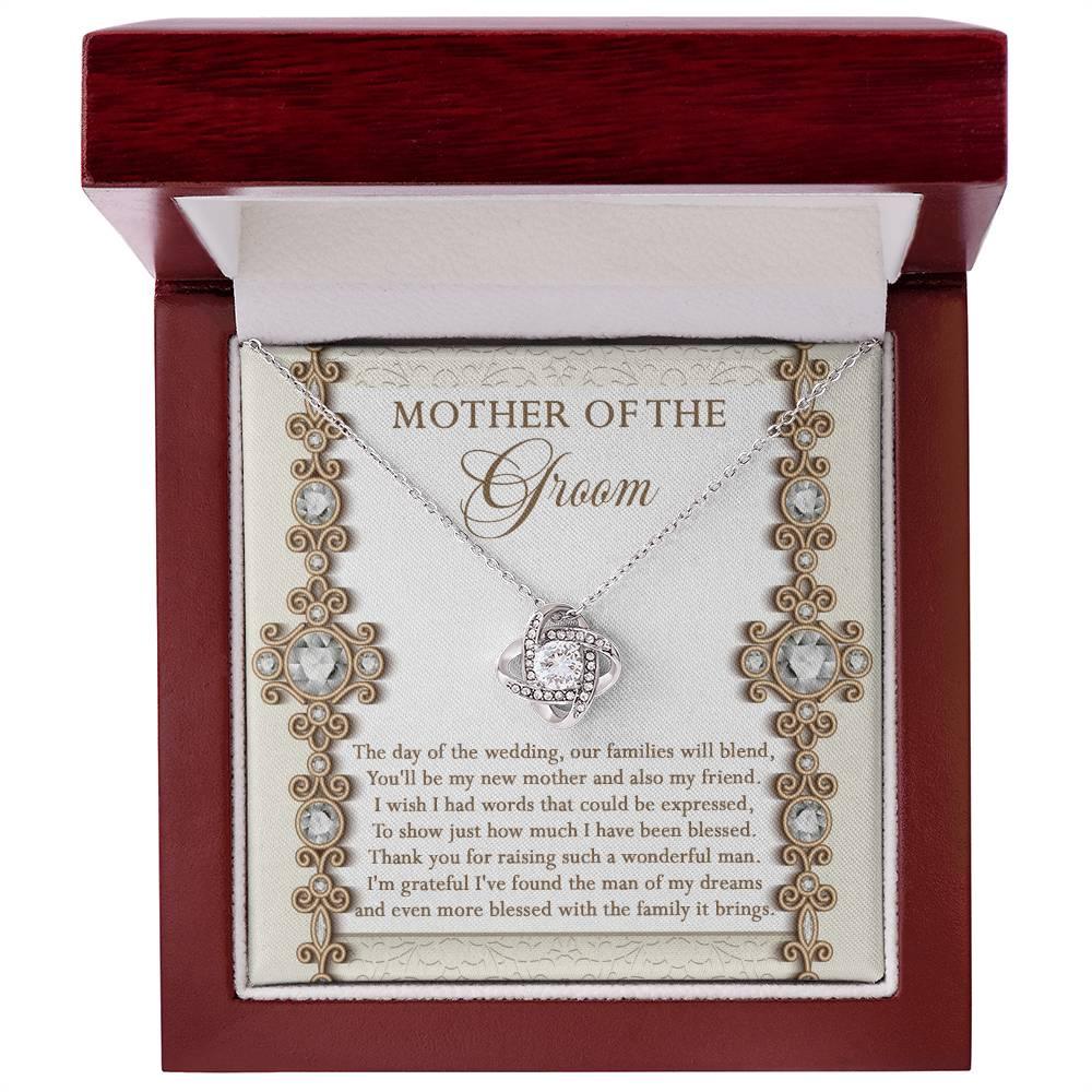 Mother of the Groom Gift New Mother and Friend Love Knot Pendant Necklace