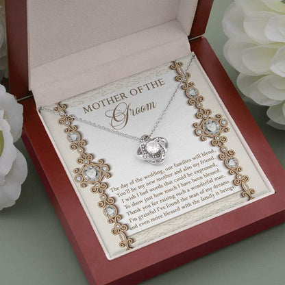 Mother of the Groom Gift New Mother and Friend Love Knot Pendant Necklace