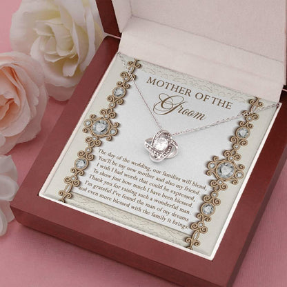 Mother of the Groom Gift New Mother and Friend Love Knot Pendant Necklace