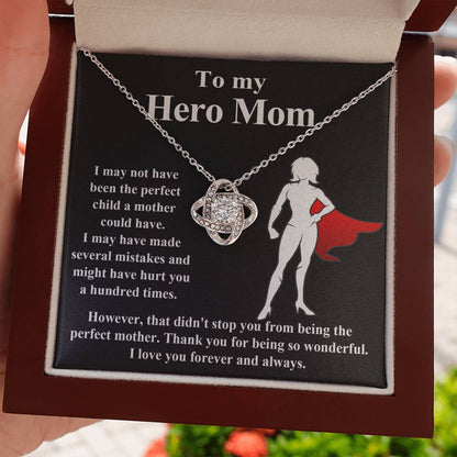 Mom-The Perfect Mother To My Mom - Love Knot Necklace