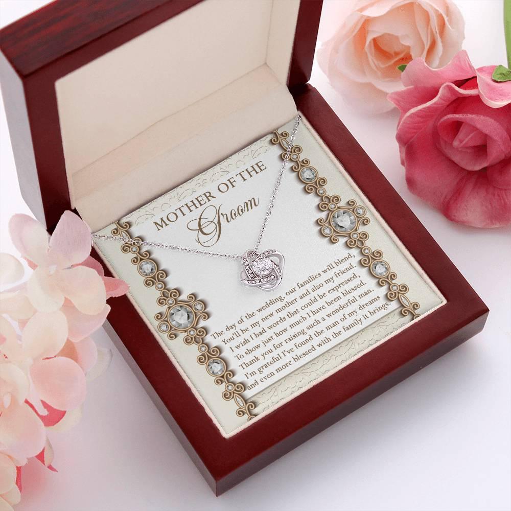 Mother of the Groom Gift New Mother and Friend Love Knot Pendant Necklace