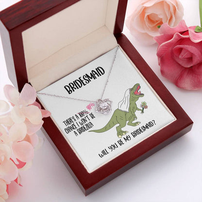 Bridesmaid Invitation Proposal Gift - Will You Be My Bridesmaid Love Knot Pendant Necklace Gift from Bridezilla