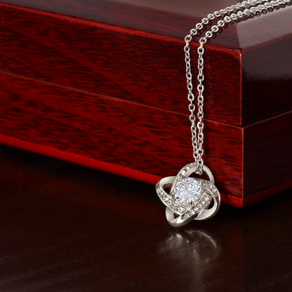 To My Soulmate - My Rock, My Confidant, My Greatest Blessing - Love Knot Pendant Necklace