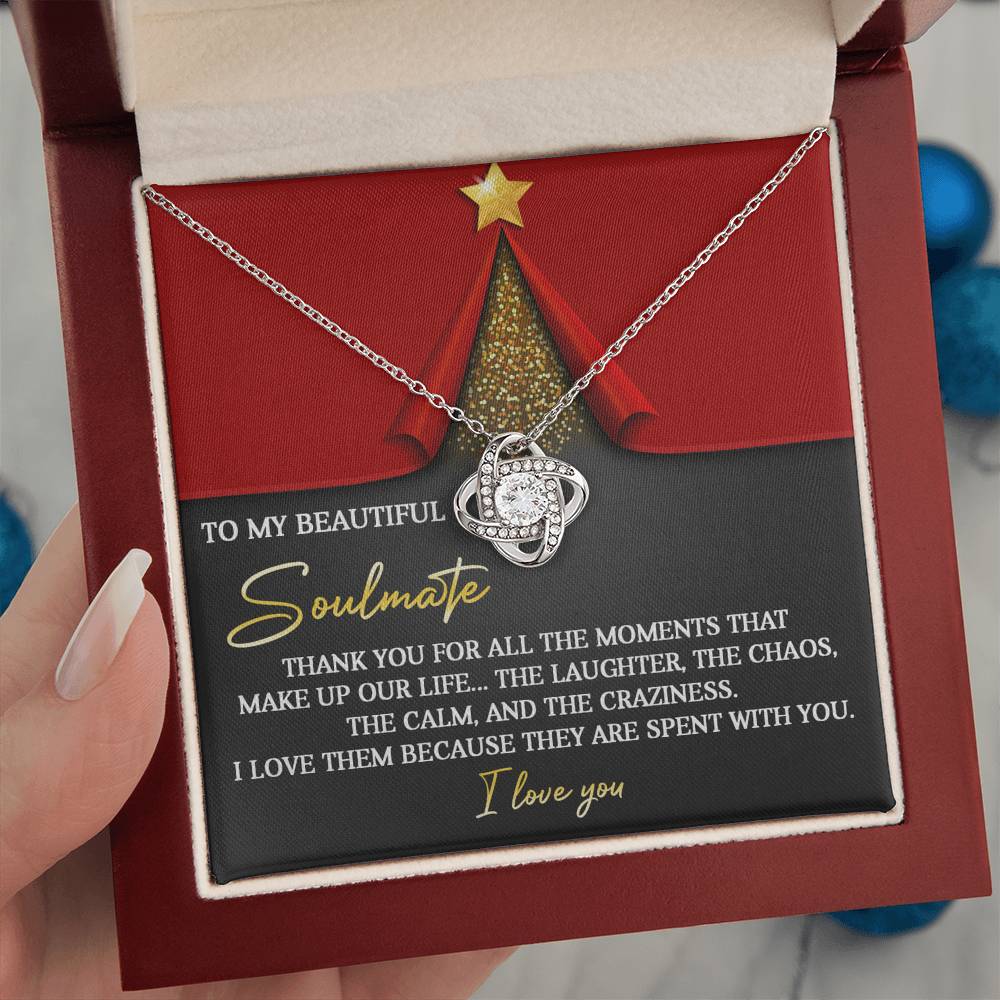 Gift for Soulmate - The Moments - Love Knot Pendant Necklace