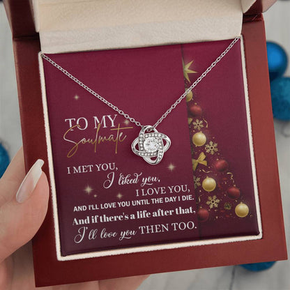 Gift for Soulmate - Love You Then - Love Knot Pendant Necklace