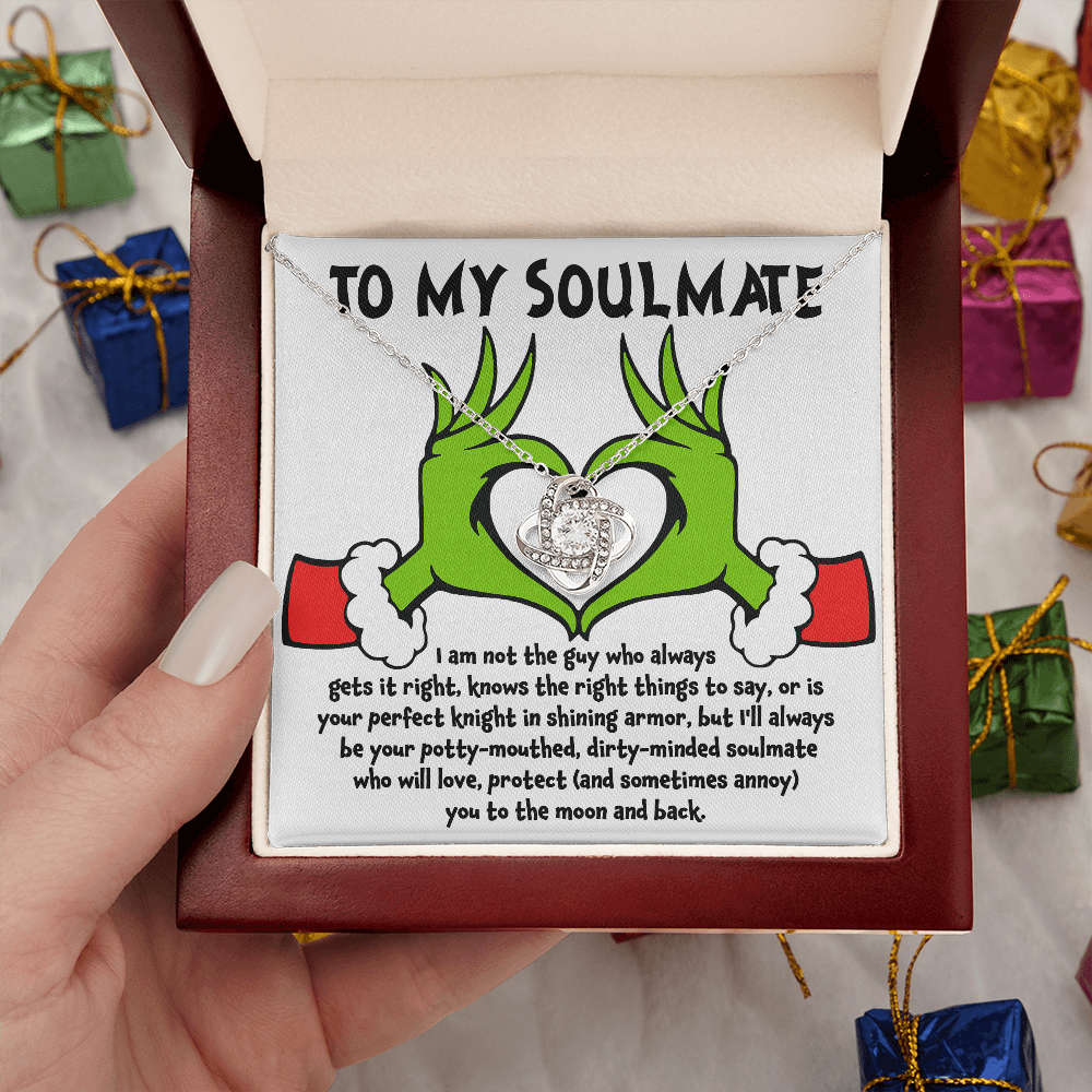 Gift for Soulmate - Knight in Shining Armor - Love Knot Necklace