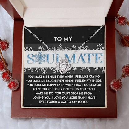 Gift for Soulmate - Loving You - Love Knot Pendant Necklace