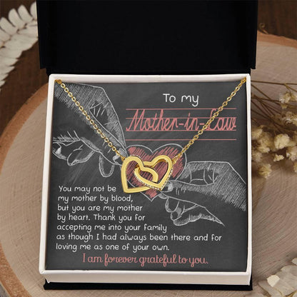 To My Mother-in-Law You are my Mother by Heart Pendant Necklace