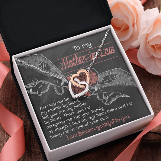 To My Mother-in-Law You are my Mother by Heart Pendant Necklace
