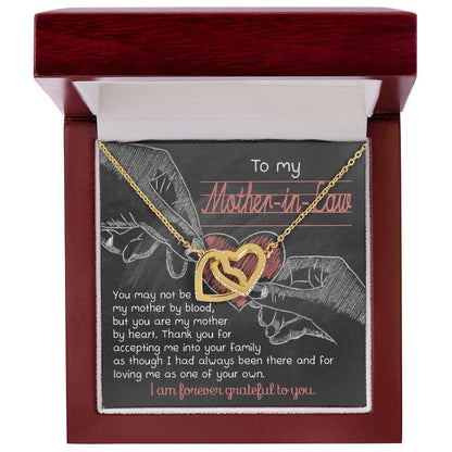 To My Mother-in-Law You are my Mother by Heart Pendant Necklace