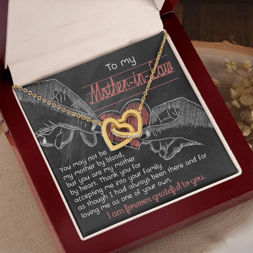 To My Mother-in-Law You are my Mother by Heart Pendant Necklace