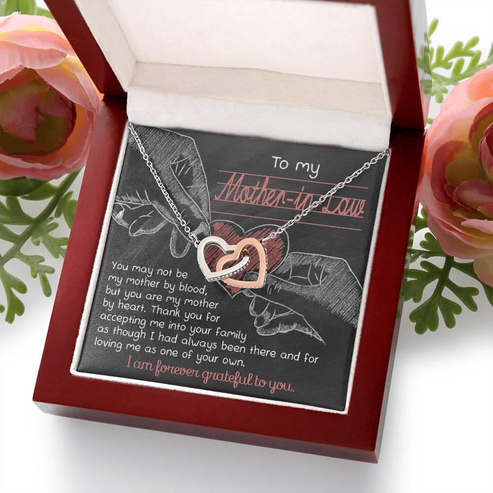 To My Mother-in-Law You are my Mother by Heart Pendant Necklace