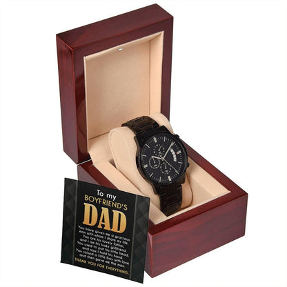 Boyfriend's Dad Chronograph Wrist Watch You Gave Me A Gracious Man Father's Day Birthday Gift