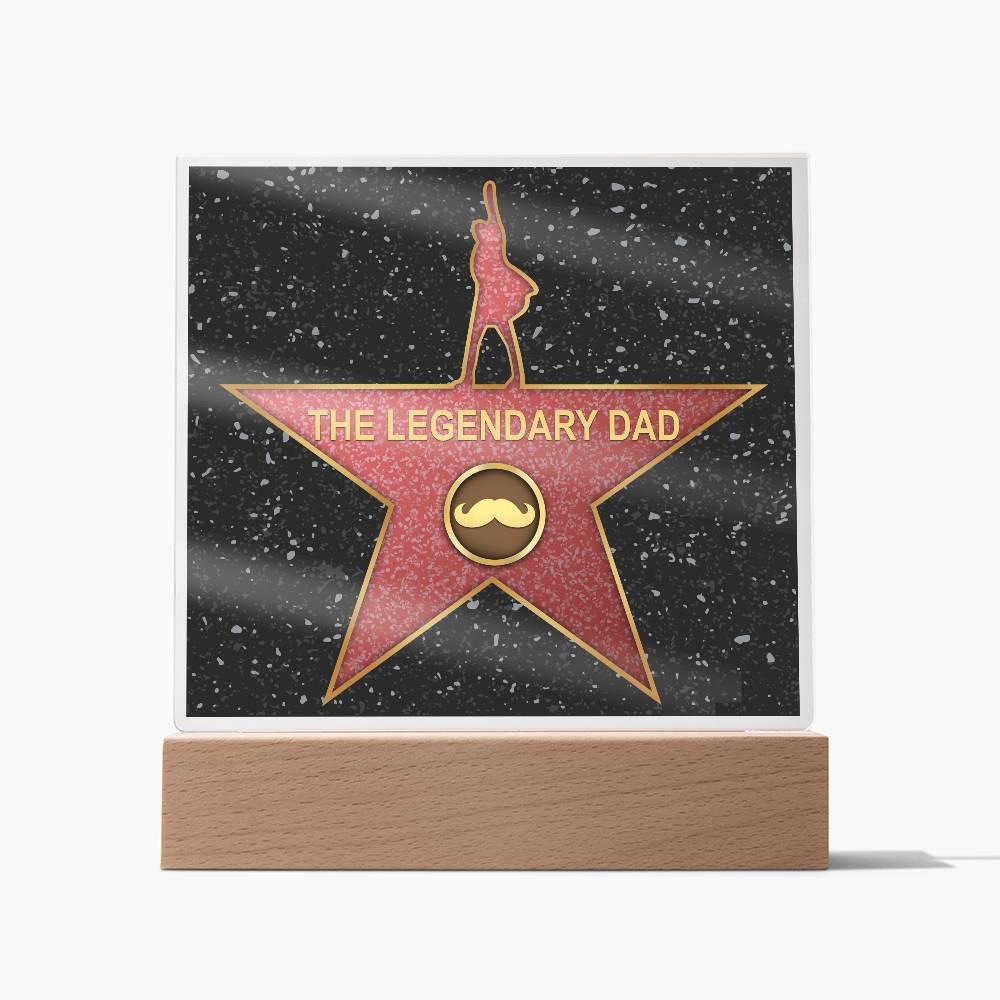 Dad Gift - The Legendary Superhero Acrylic Plaque