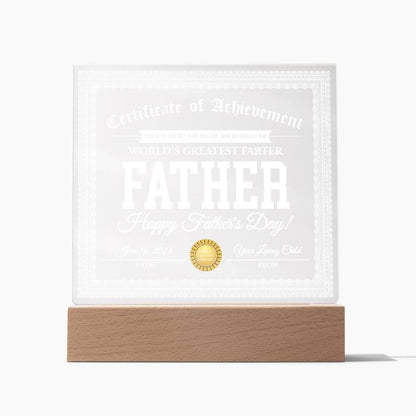 Dad Gift - World's Greatest Farter Funny Personalized Acrylic Plaque