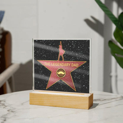 Dad Gift - The Legendary Superhero Acrylic Plaque