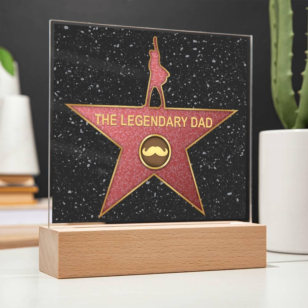 Dad Gift - The Legendary Superhero Acrylic Plaque