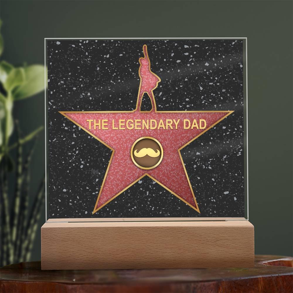 Dad Gift - The Legendary Superhero Acrylic Plaque