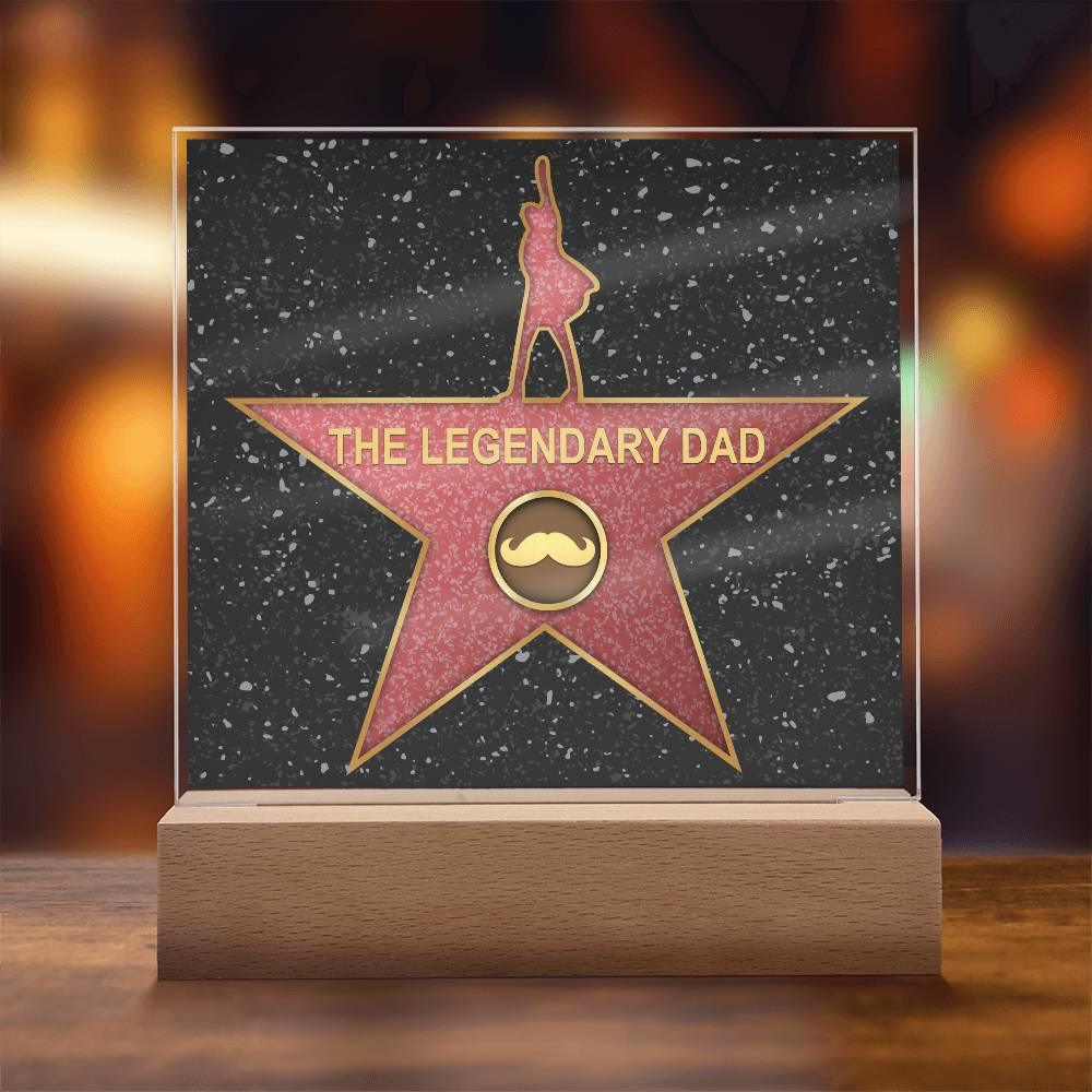 Dad Gift - The Legendary Superhero Acrylic Plaque