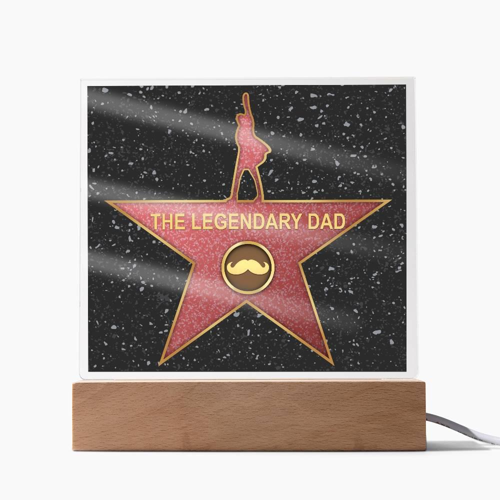 Dad Gift - The Legendary Superhero Acrylic Plaque