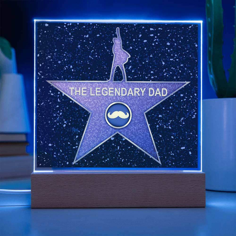 Dad Gift - The Legendary Superhero Acrylic Plaque