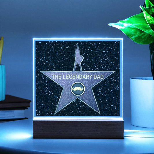 Dad Gift - The Legendary Superhero Acrylic Plaque