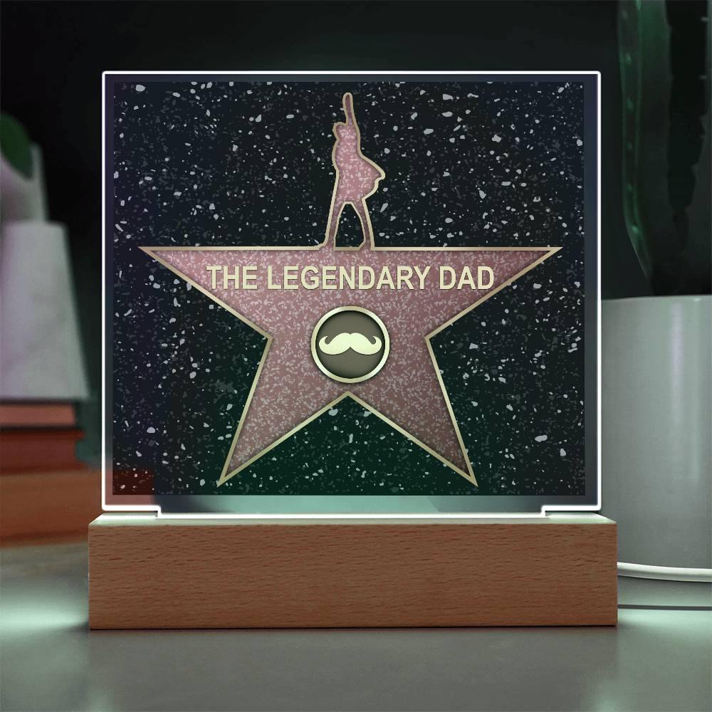 Dad Gift - The Legendary Superhero Acrylic Plaque