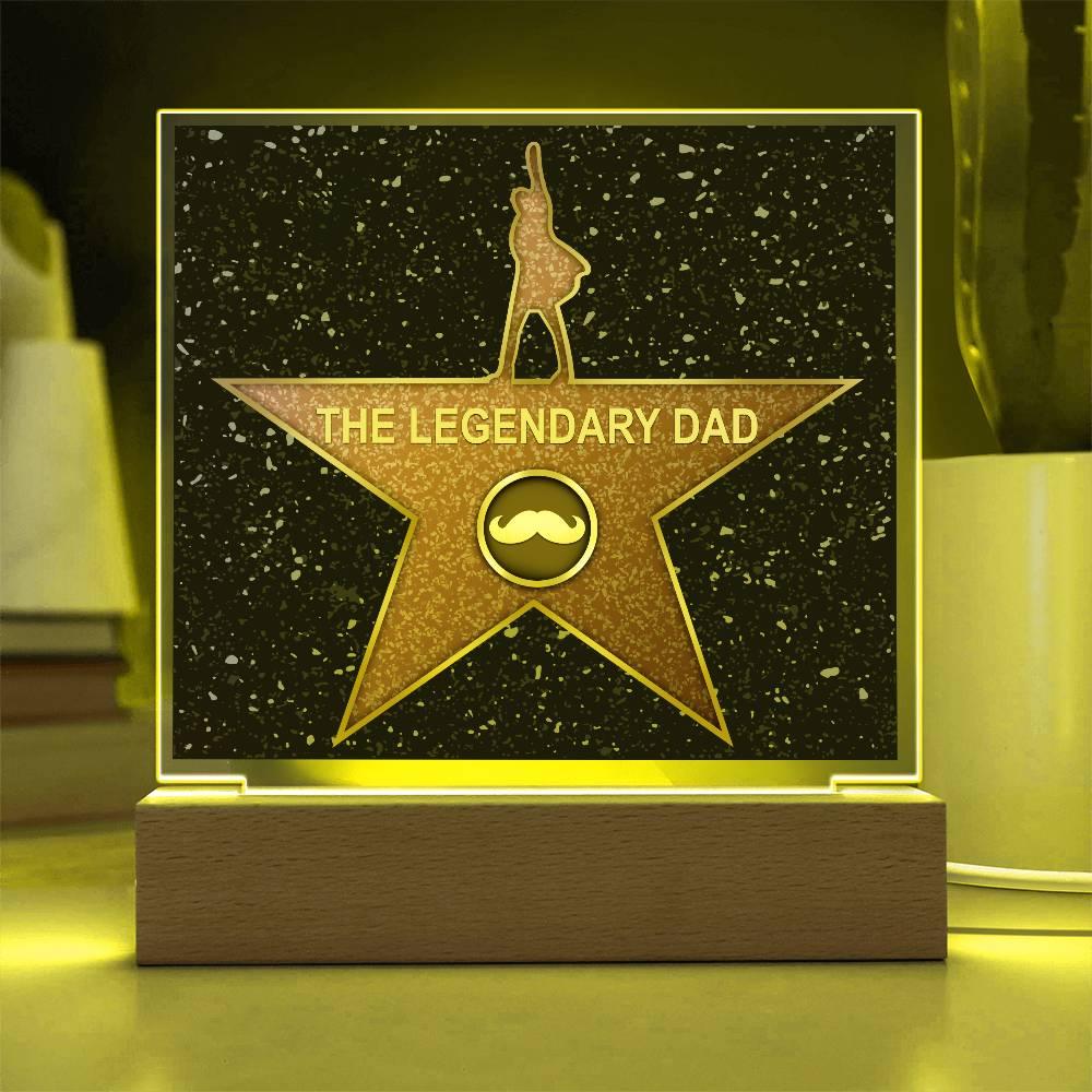 Dad Gift - The Legendary Superhero Acrylic Plaque