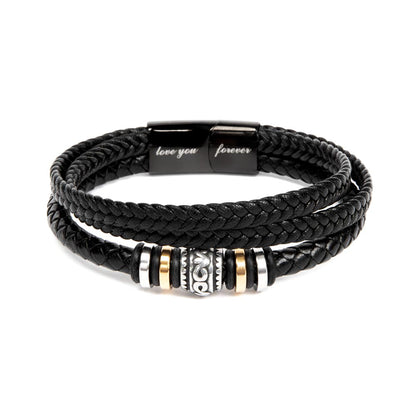 Apology Gift For Him - Sorry, I Wish I Could - Love You Forever Men's Bracelet