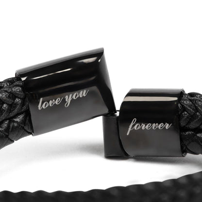 To My Amazing Dad You-Pick Me Up When I Fall Leather Bracelet Gift for Father