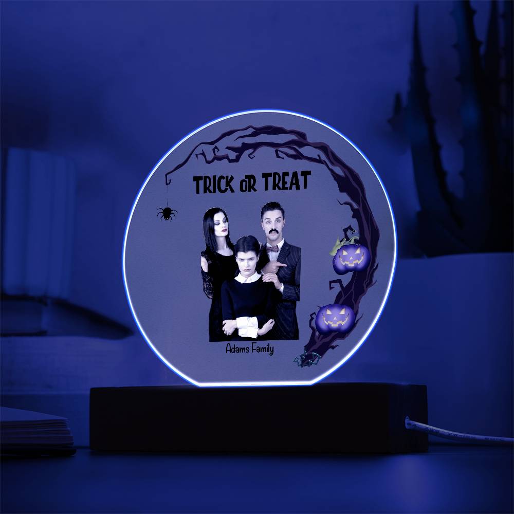 Halloween Trick or Treat Custom Photo Upload Keepsake Acrylic Plaque