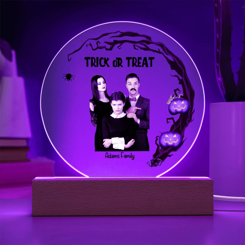 Halloween Trick or Treat Custom Photo Upload Keepsake Acrylic Plaque