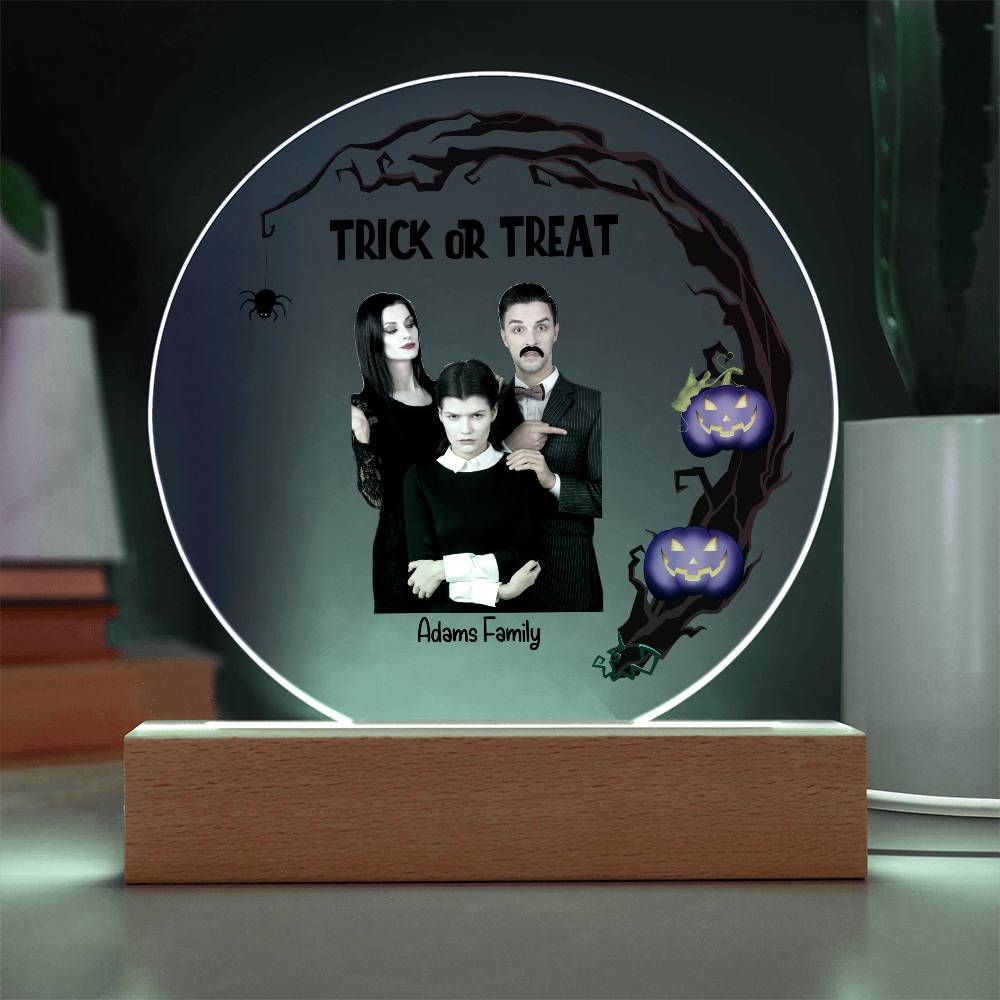 Halloween Trick or Treat Custom Photo Upload Keepsake Acrylic Plaque