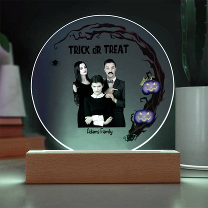 Halloween Trick or Treat Custom Photo Upload Keepsake Acrylic Plaque