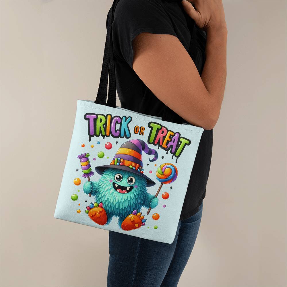 Trick or Treat Candy Monster Halloween Tote Bag