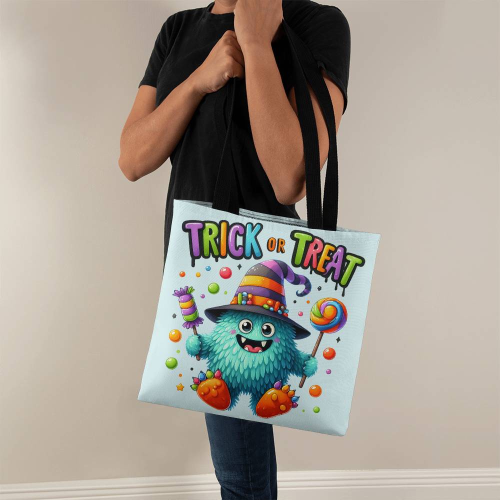 Trick or Treat Candy Monster Halloween Tote Bag