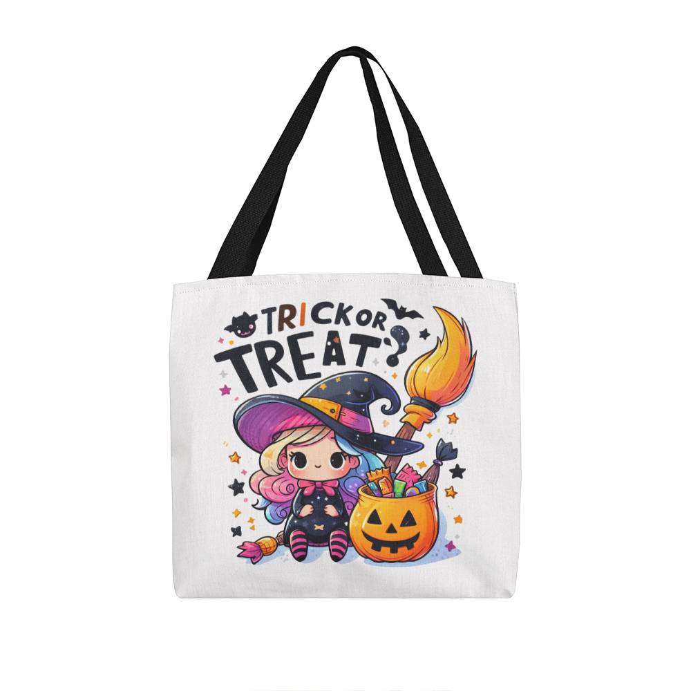 Trick or Treat Little Witch Halloween Tote Bag