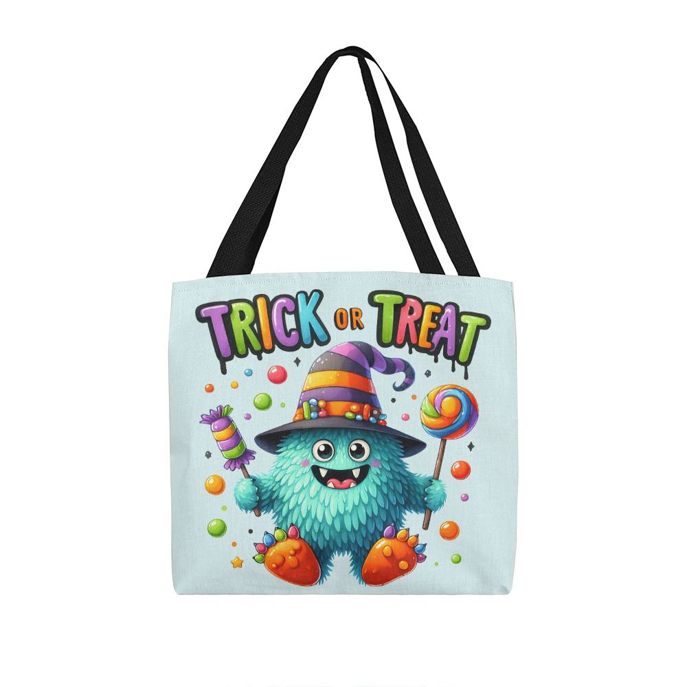 Trick or Treat Candy Monster Halloween Tote Bag